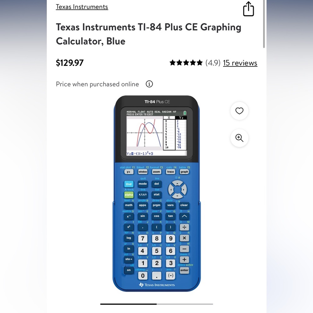 TI-84 Plus CE Calculator